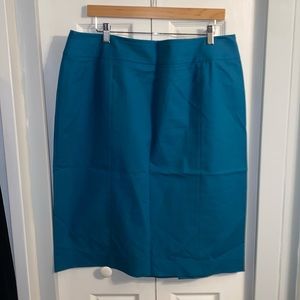 Lafayette 148 Blue Pencil Skirt